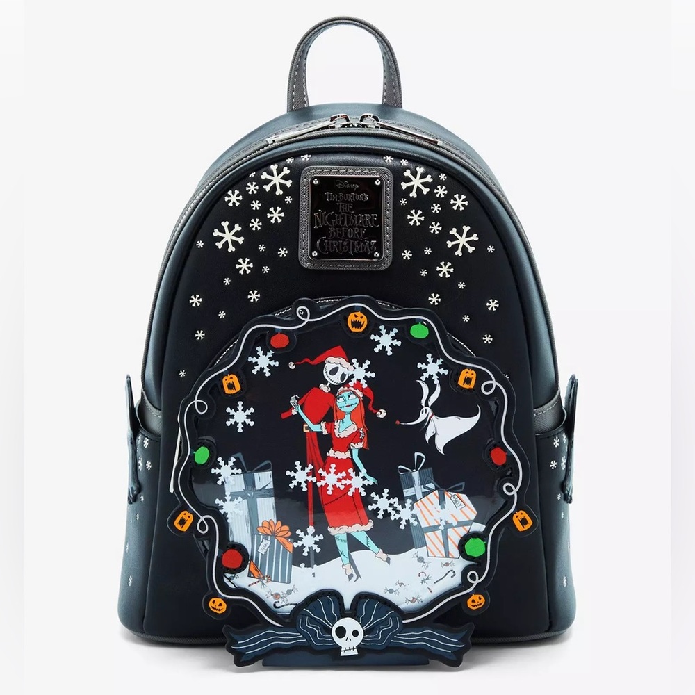 Loungefly Disney The Nightmare Before Christmas Jack & Sally Snowflake Backpack